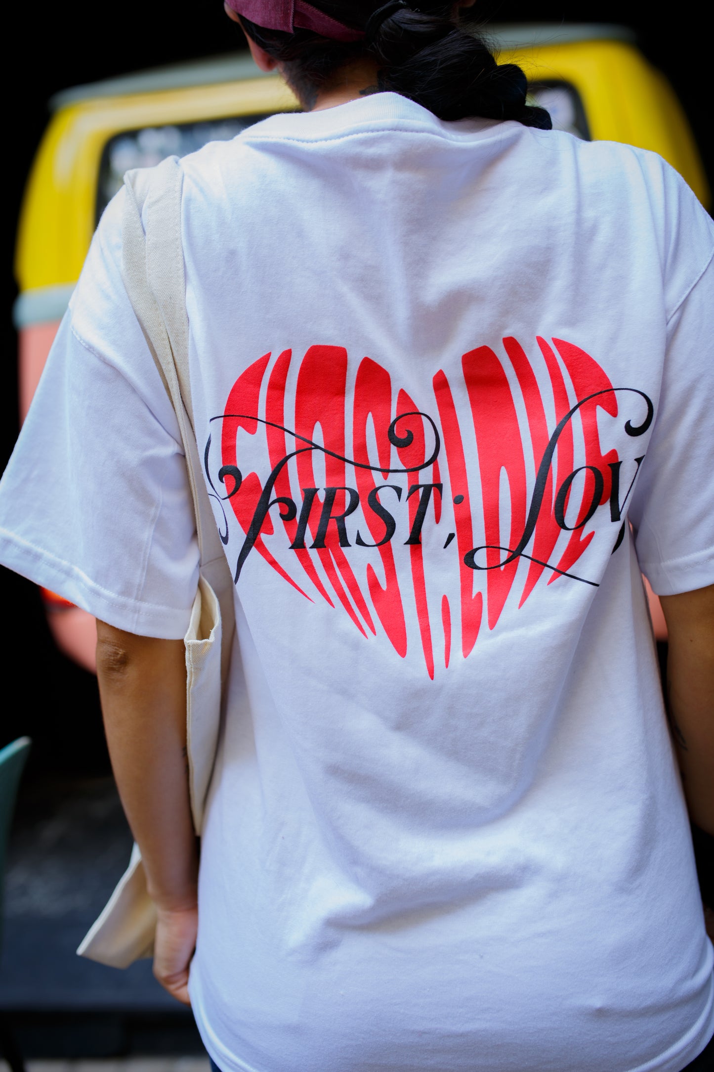 Polera blanca First Love