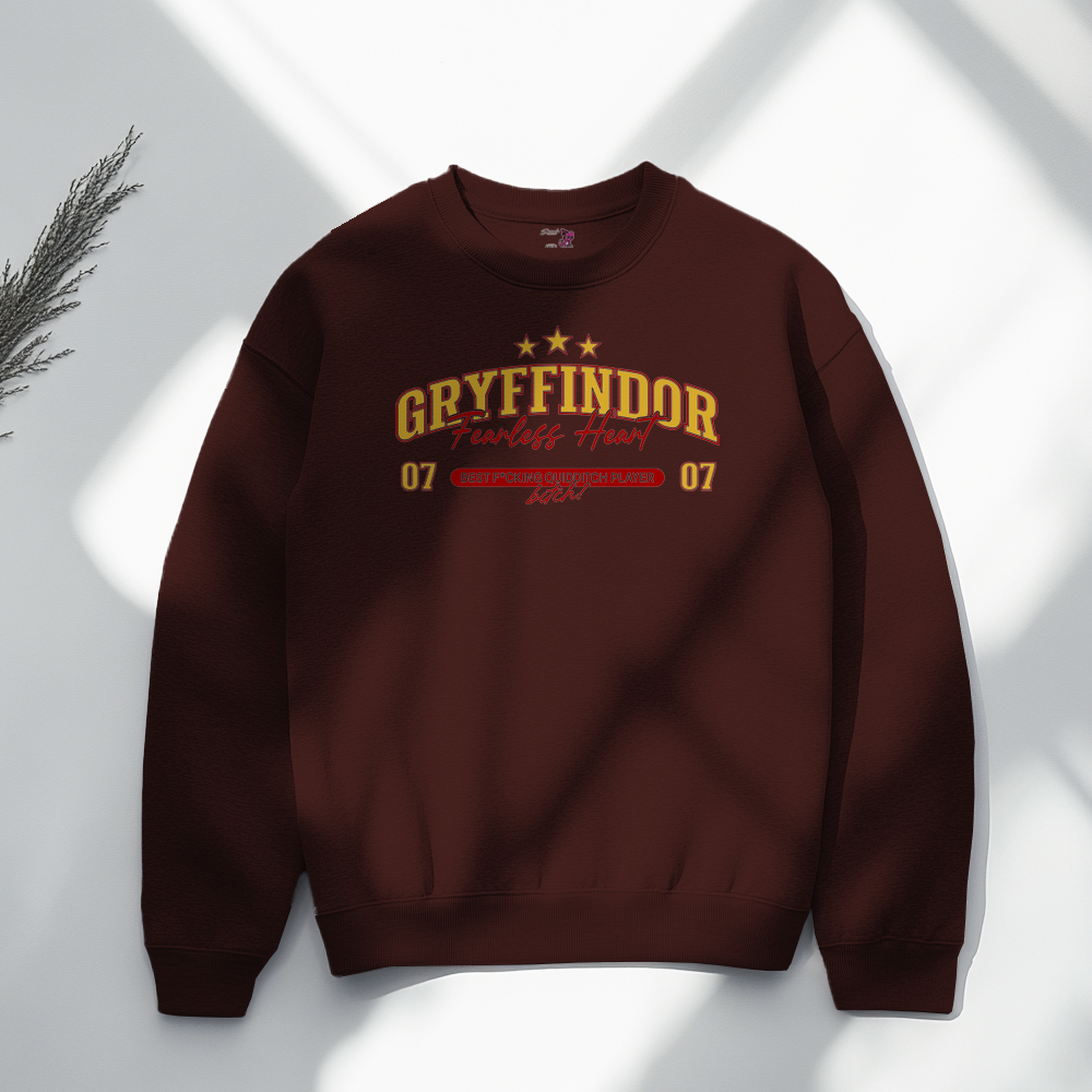 Crewneck Fearless Heart - Burdeo