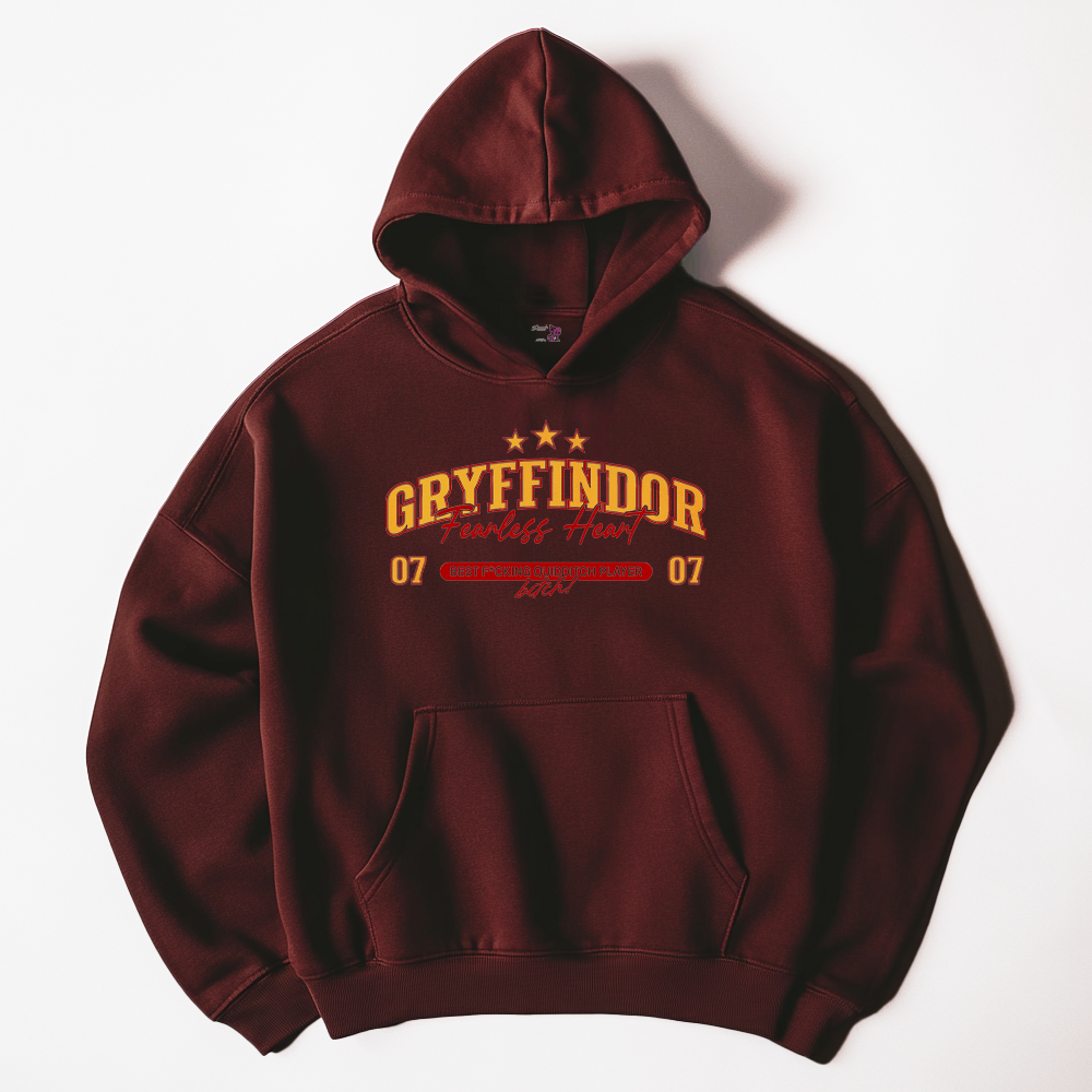 Hoodie Fearless Heart - Burdeo