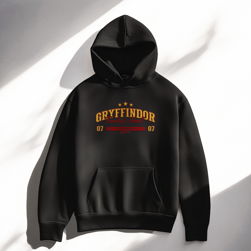 Hoodie Fearless Heart - Negra