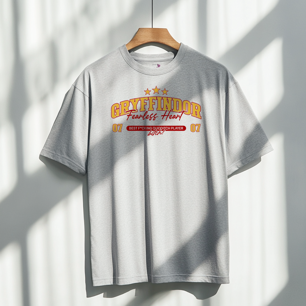 Polera Fearless Heart - Gris