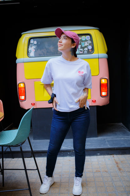 Polera blanca First Love