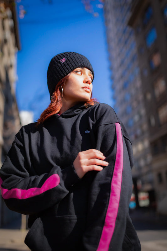 Poleron FLOW Classic Black Magenta