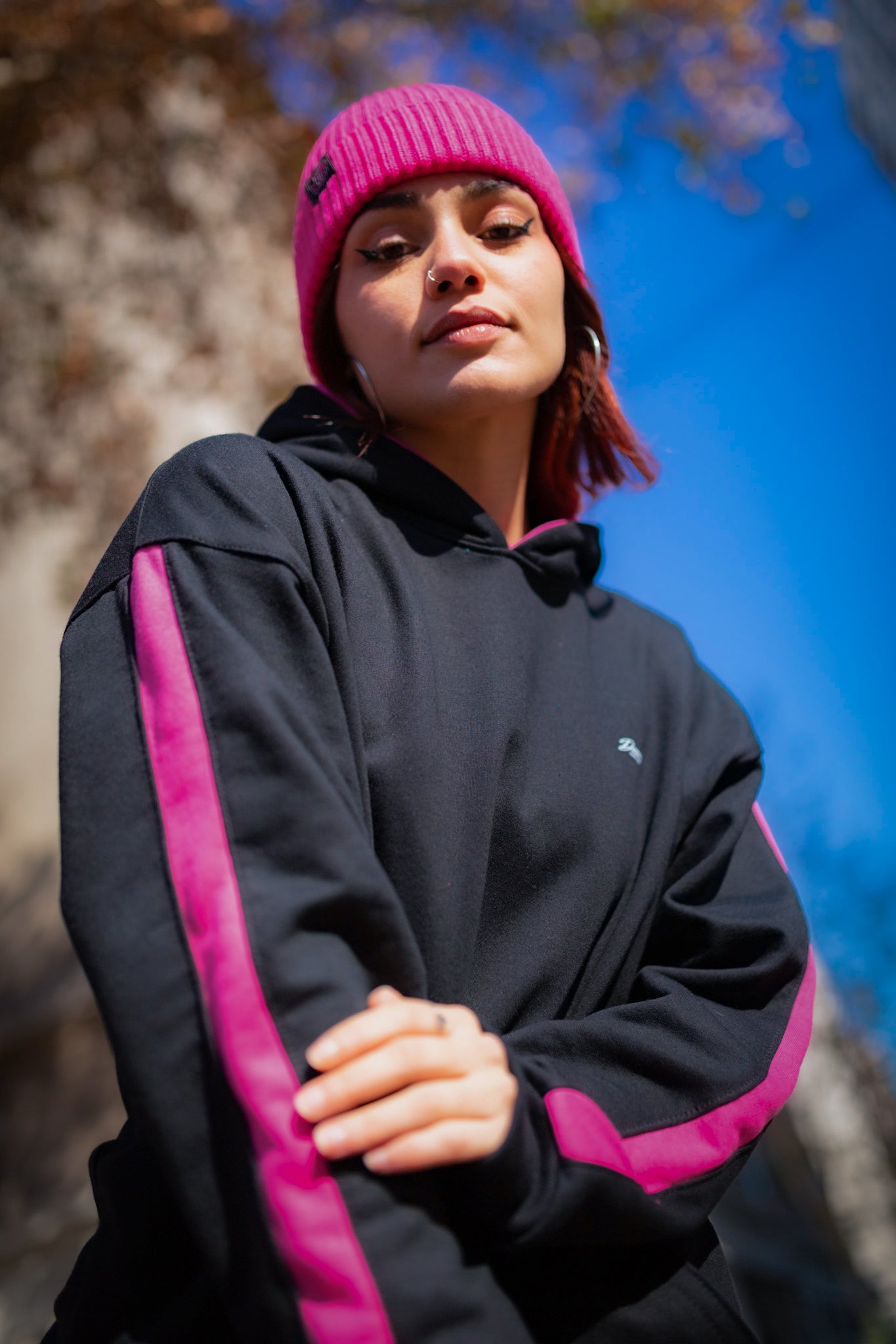 Poleron FLOW Classic Black Magenta