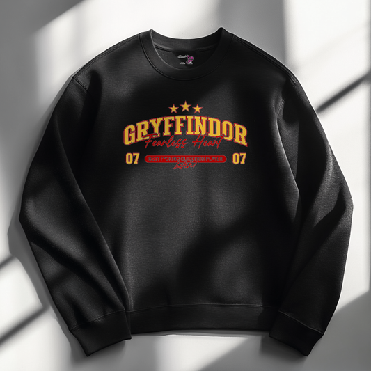 Crewneck Fearless Heart - Negra